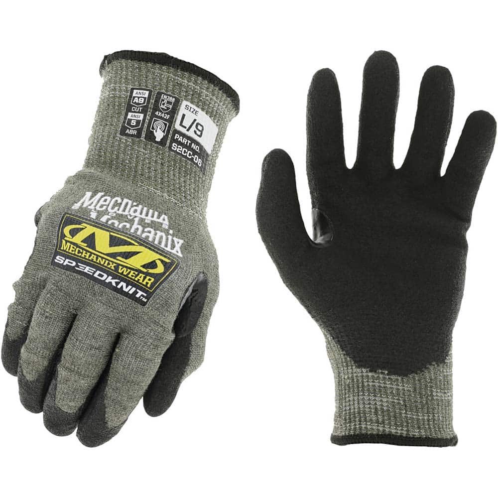 Cut & Abrasion-Resistant Gloves: Size M, ANSI Cut A9, Urethane, HPPE MPN:S2CC-06-008