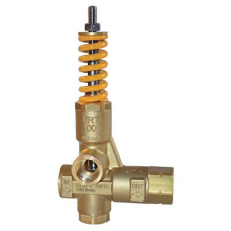 Unloader Valve, 26.4 gpm, 4800 psi, Brass MPN:VRT100-330
