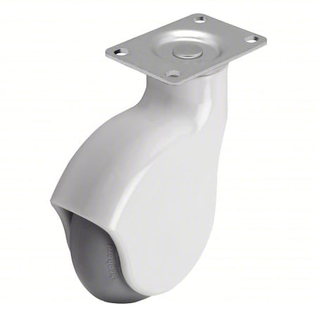 Plate Caster, Swivel, Nylon, 5 5/8