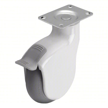 Plate Caster, Swivel, Nylon, 5 5/8