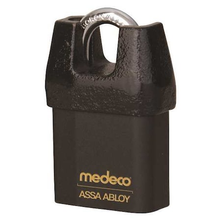 Padlock, Keyed Different, Partially Hidden Shackle, Square Brass Body, Boron Shackle, 5/16 in W MPN:5452500-T-26-DL-S