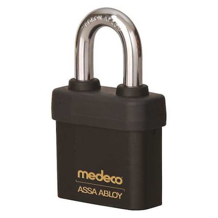 Padlock, Keyed Different, Partially Hidden Shackle, Square Brass Body, Boron Shackle, 7/16 in W MPN:5471FR0-T-26-DL-S