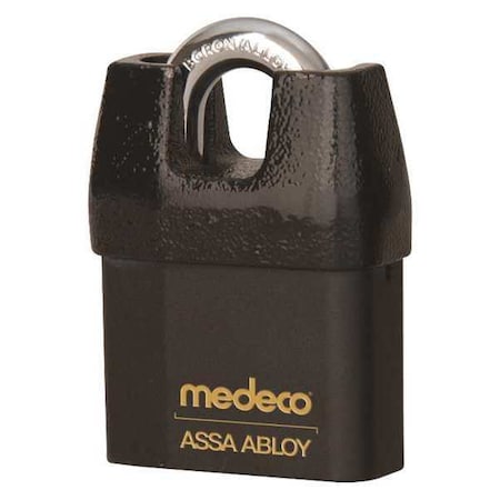 Padlock, Keyed Different, Partially Hidden Shackle, Square Brass Body, Boron Shackle, 7/16 in W MPN:5472500-T-26-DL-P