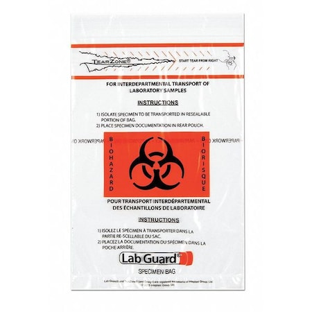 Specimen Trnsprt Bag, 6x9