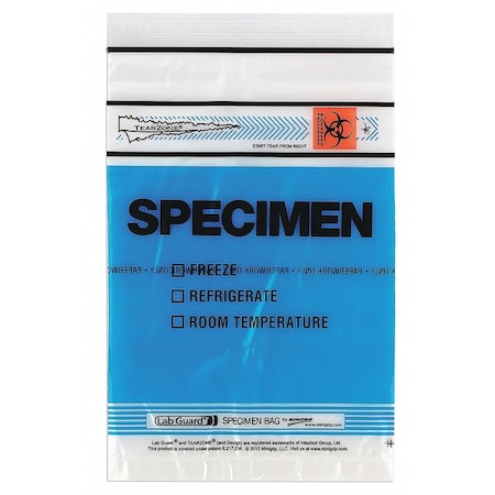 Specimen Trnsprt Bag, 6x9