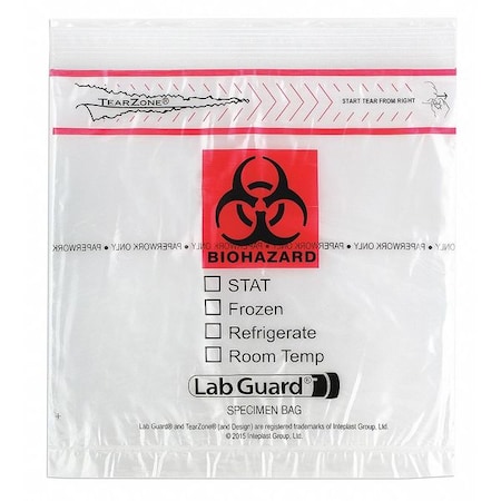 Specimen Transport Bag, 8x8