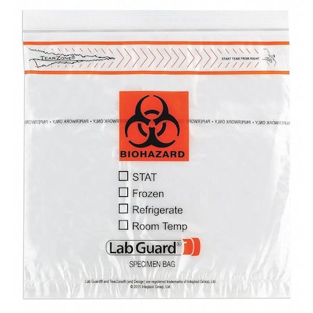 Transfer Bag, 10in L, 10 in W, CLR, PK1000 MPN:4925