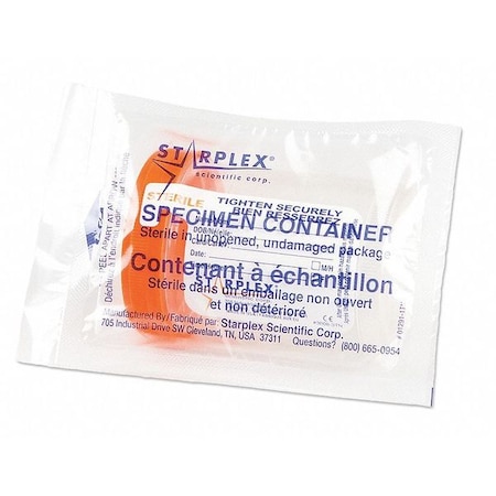 Specimen Container w/Lid, 120mL, PK100 MPN:P02B120210OR