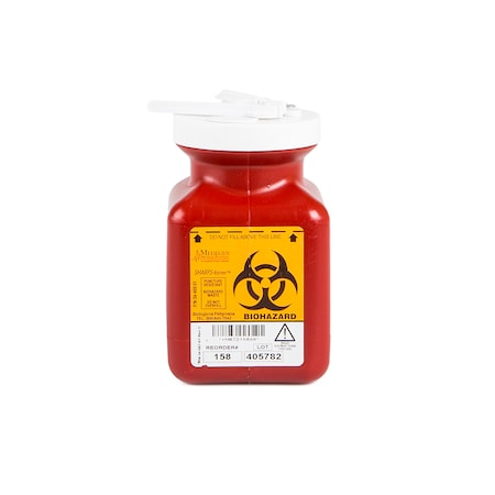 Sharps Container, .7 qt., Bottle, Red, PK40 MPN:158