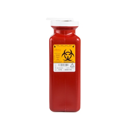 Sharps Container, 1.7 qt., Bottle, Red, PK20 MPN:178