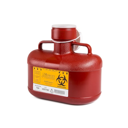 Sharps Container, 4.7 qt. Bottle, Red, PK12 MPN:184