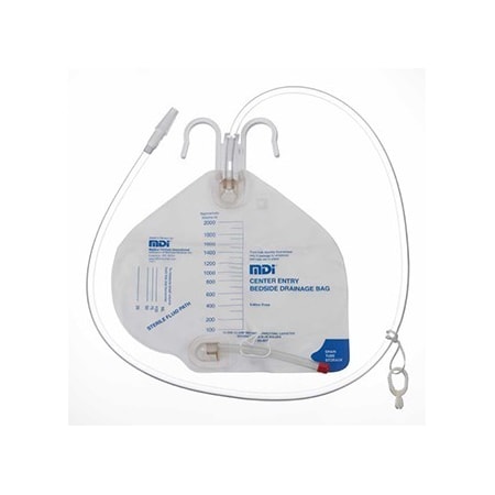 Urinary Drainage Bag, 2000cc, Clear, PK20 MPN:2550