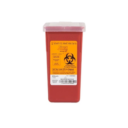 Sharps Container, 1 qt., Red, PK72 MPN:8702