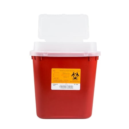 Sharps Container, 2 gal., Red, PK10 MPN:8707