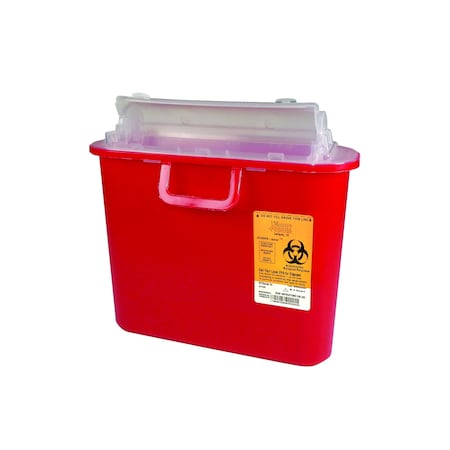 Sharps Container, 5.4 qt., Red, PK12 MPN:8708