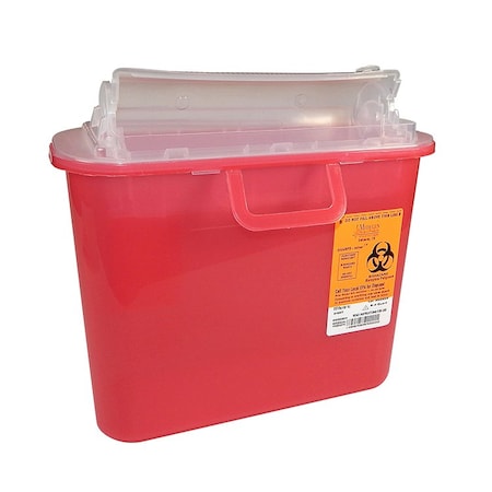 Sharps Container, 5.4 qt., Red, PK12 MPN:8708T