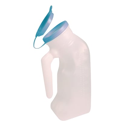 Urinal w/Comfrt Ring, Trnslcnt, 1 qt., PK50 MPN:H140CR-01