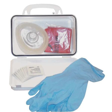CPR Kit, Plastic Box, 14 Components, 10 People Served MPN:35481