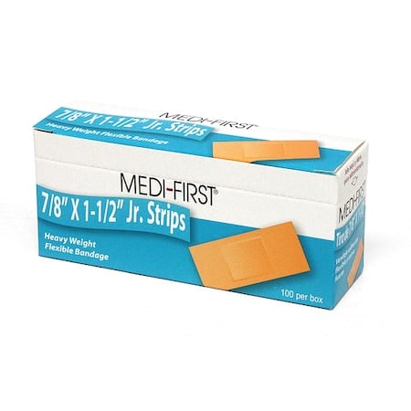 Adhesive Bandage, Fabric, PK100, Color: Beige MPN:66133