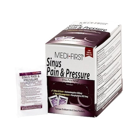 Sinus and Allergy Reliever, Phenylephdrine HCI 5mgmg, 100 Tablets, 50 Doses, PK100 MPN:81933