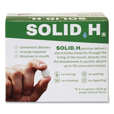 Solid H - Green 12 Packets of 2 Tablets Lemon MPN:33064