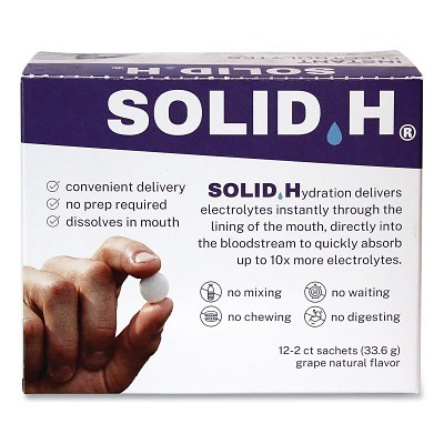Solid H - Grape FLAVOR12 Packets of 2 Tabl MPN:33364