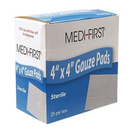 Gauze Pad, Sterile, 12 Ply Cotton, PK25 MPN:62073