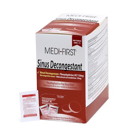 Sinus Decongestant, Tablet, PK500 MPN:80913