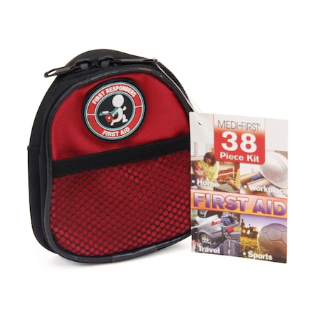 Pocket Doctor First Aid Kit, Red, 38pcs. MPN:40038