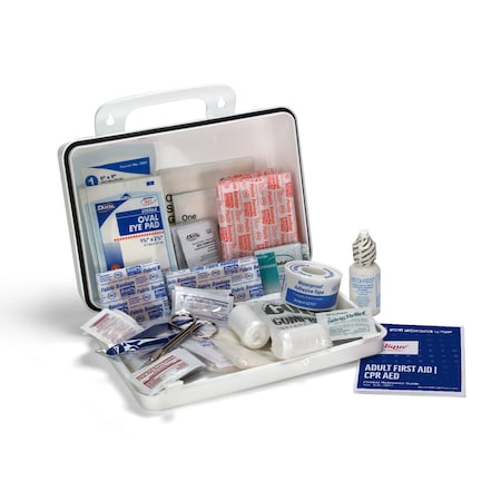 Person25 FirstAidPlasticKit, Wht, 22pcs. MPN:740P25P