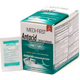 Medi-First® Antacid Packs 2/Pack 50 Pack/Box 80233 80233