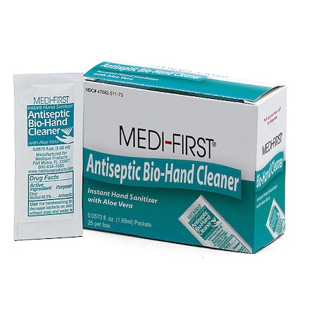 Antiseptic Bio-Hand Wipe, Alcohol, PK25 MPN:51173