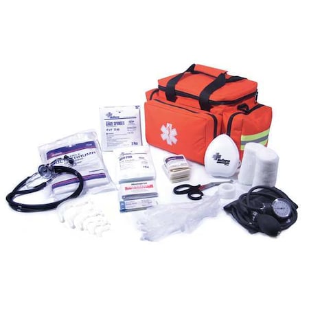 Emergency Medical Kit, Polypropylene Bag, 34 Components, 6 People Served MPN:MS-75155
