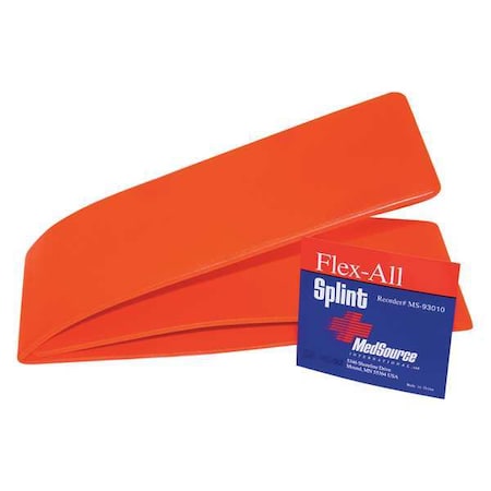 Splint, Orange, Aluminum, Foam, 36