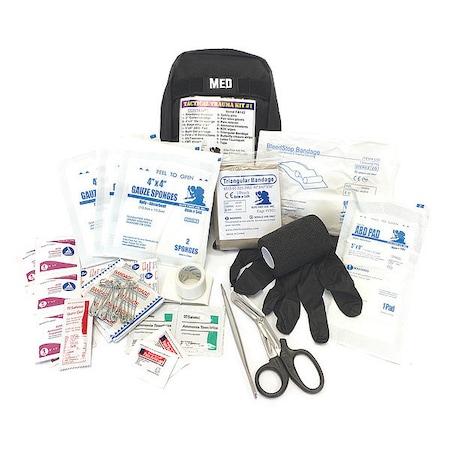 Bleeding Control Kit, Nylon Bag, 18 Components, 1 People Served MPN:MS-ELITE-142B