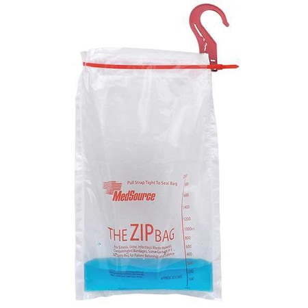 Waste Bag, Plastic, 17 1/8 in L, 9 in W, Clear MPN:MS-17367
