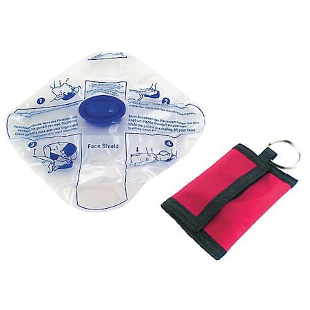 CPR Faceshield, Adult, Child, Infant, Red MPN:MS-21106