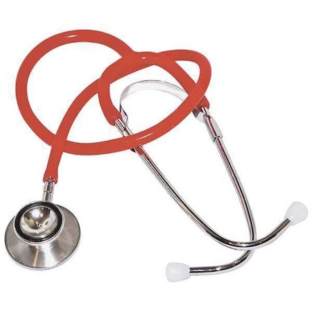 Stethoscope, Red, Adult, Pediatric, 22