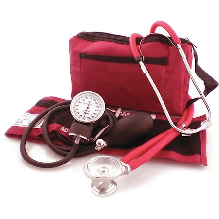 Blood Pressure Set, Red, 11 13/16