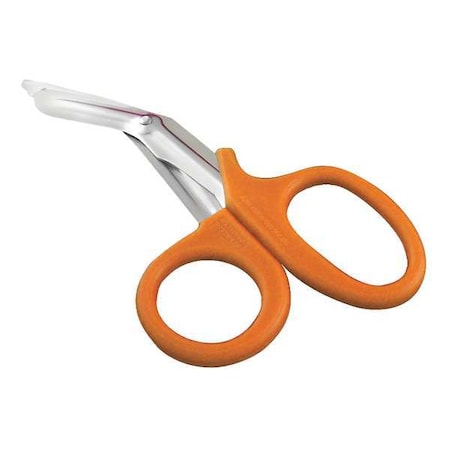 Shears, Stainless Steel, 7 1/4 in L, Orange MPN:MS-SH008O