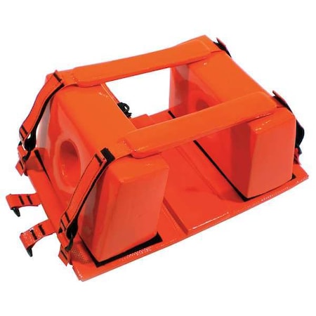 Head Immobilizer, Orange, Vinyl, 15