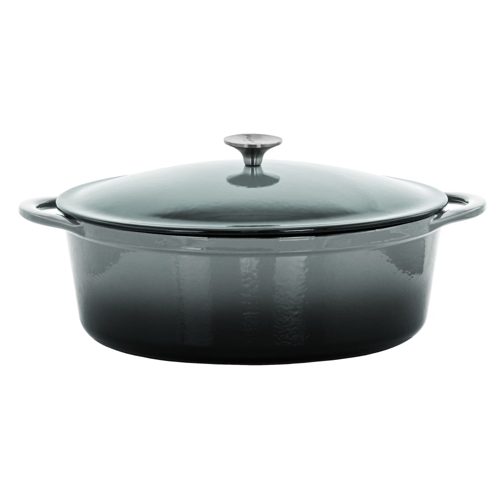 MegaChef 7-Quart Enameled Cast Iron Casserole Dish, Gray MPN:995115413M