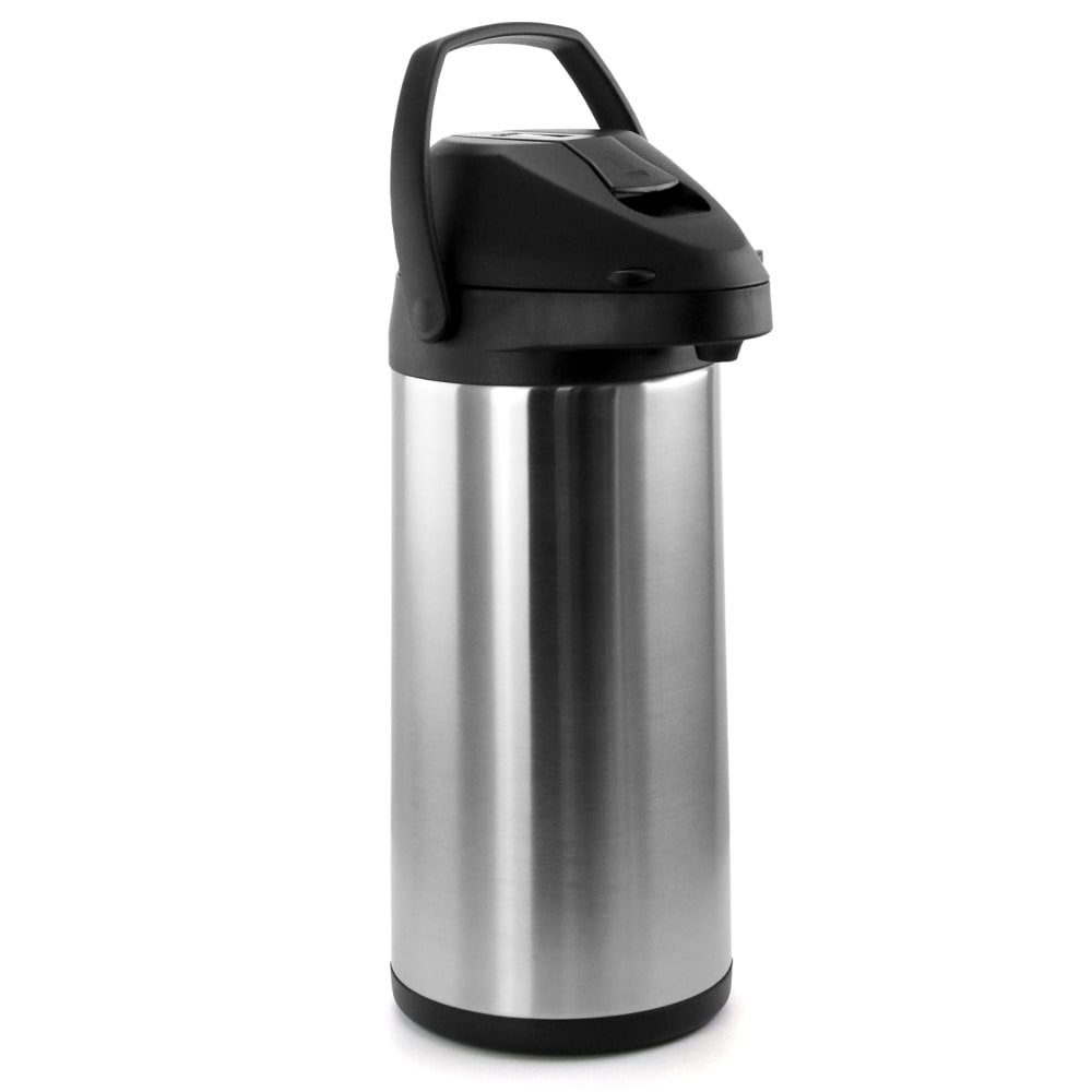 MegaChef 5 L Stainless-Steel Airpot Hot Water Dispenser For Coffee And Tea, Silver/Black MPN:995111990M