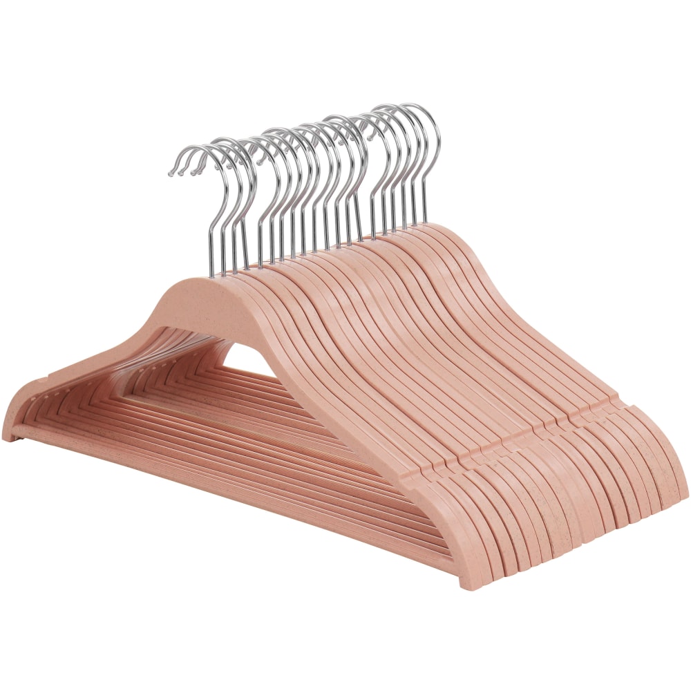 Elama Home Coat Hangers, Pink, Pack Of 20 Hangers MPN:995117651M