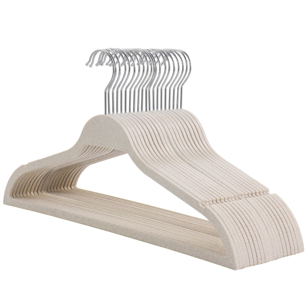 Elama Home Coat Hangers, Wheat, Pack Of 20 Hangers MPN:995117652M