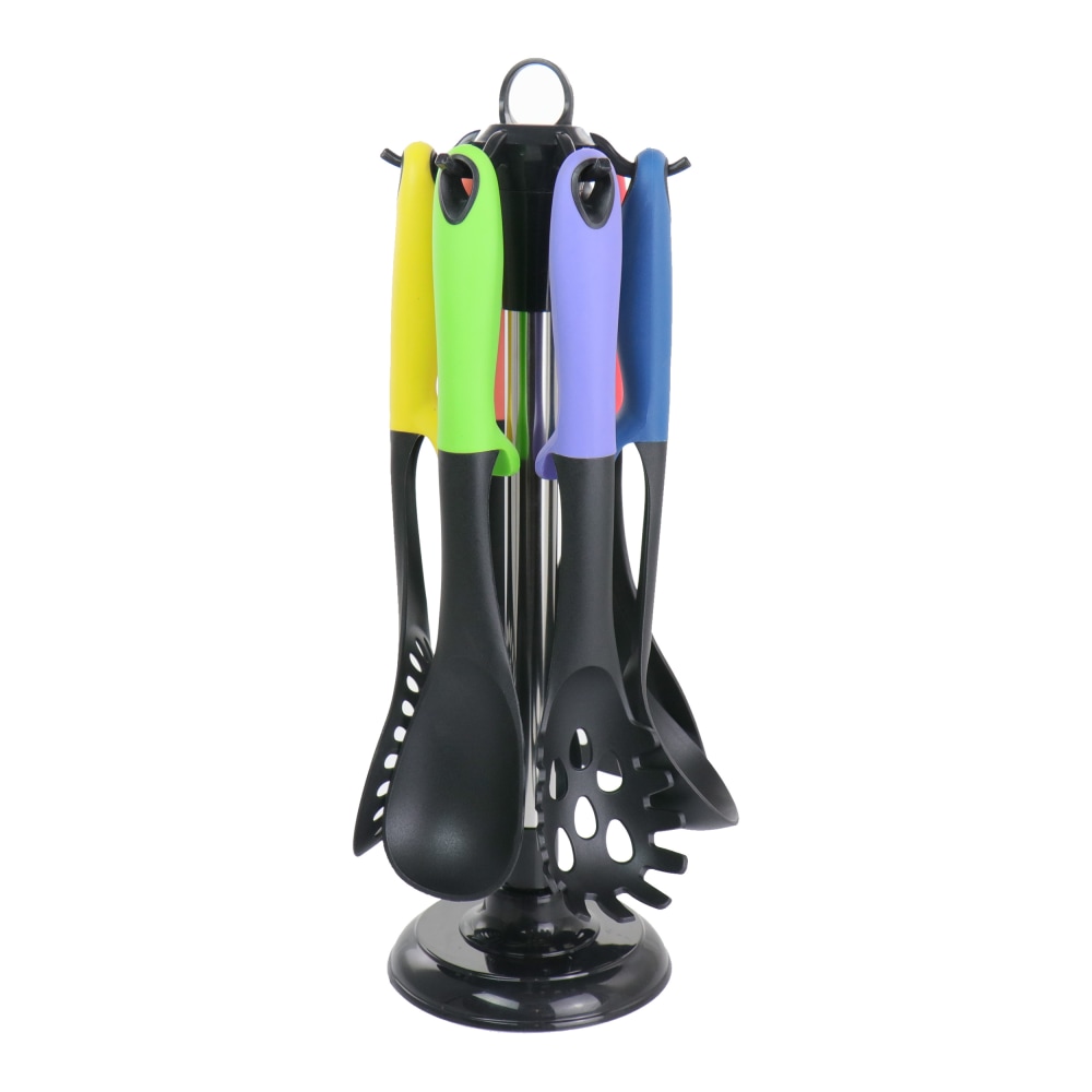 MegaChef Nylon Cooking Utensils, Assorted, Set Of 7 Utensils MPN:995114416M