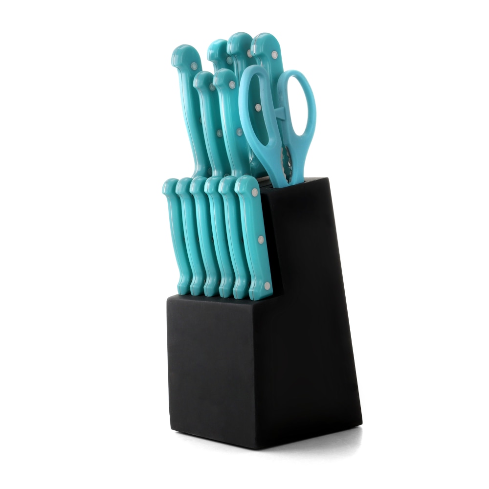 MegaChef 14-Piece Knife Set, Teal MPN:995115721M