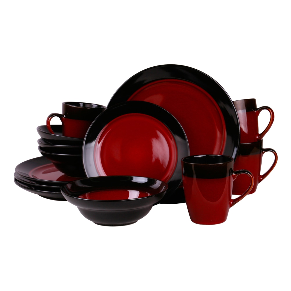 Elama 16-Piece Stoneware Dinnerware Set, Tanizia MPN:995106203M