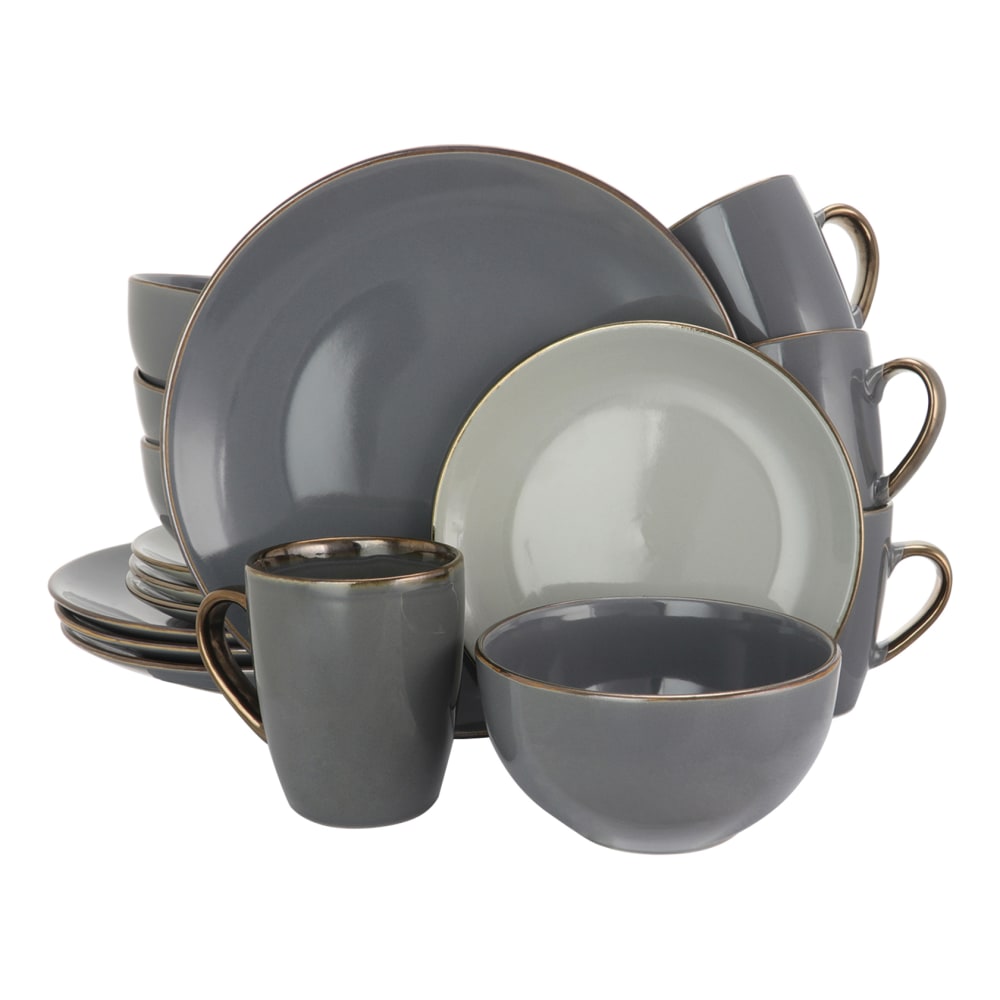 Elama 16-Piece Stoneware Dinnerware Set, Tahitian Grand MPN:995109541M