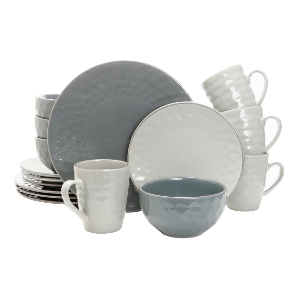 Elama 16-Piece Stoneware Dinnerware Set, Tahitian Pearl MPN:995109543M
